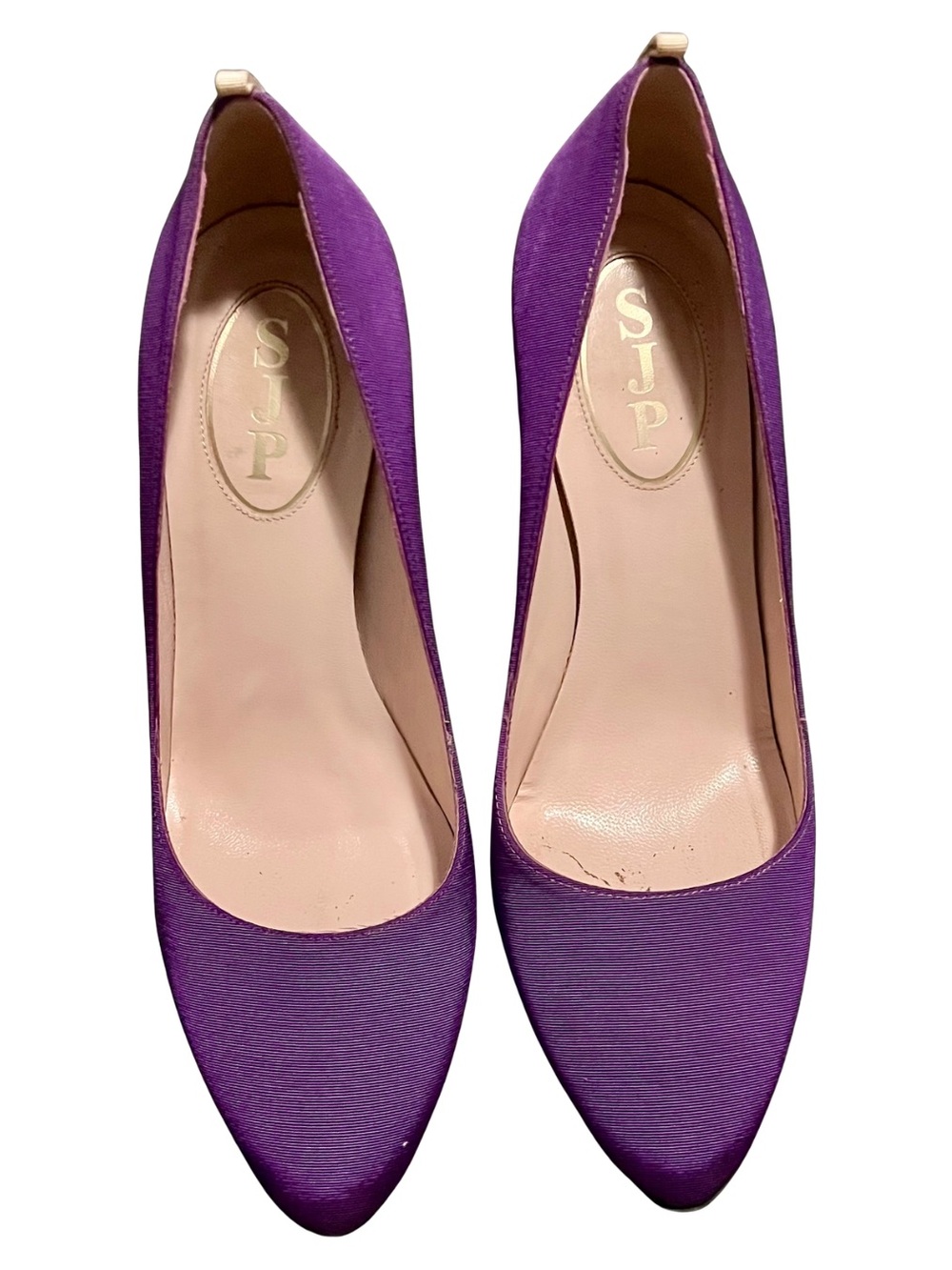 SJP Lady Purple Pumps Heels EU 38.5 Made in Italy - Picture 3 of 9